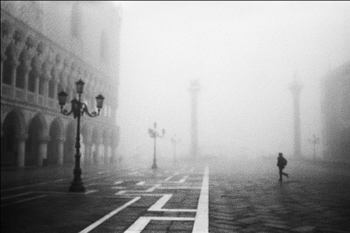 Venice in the fog